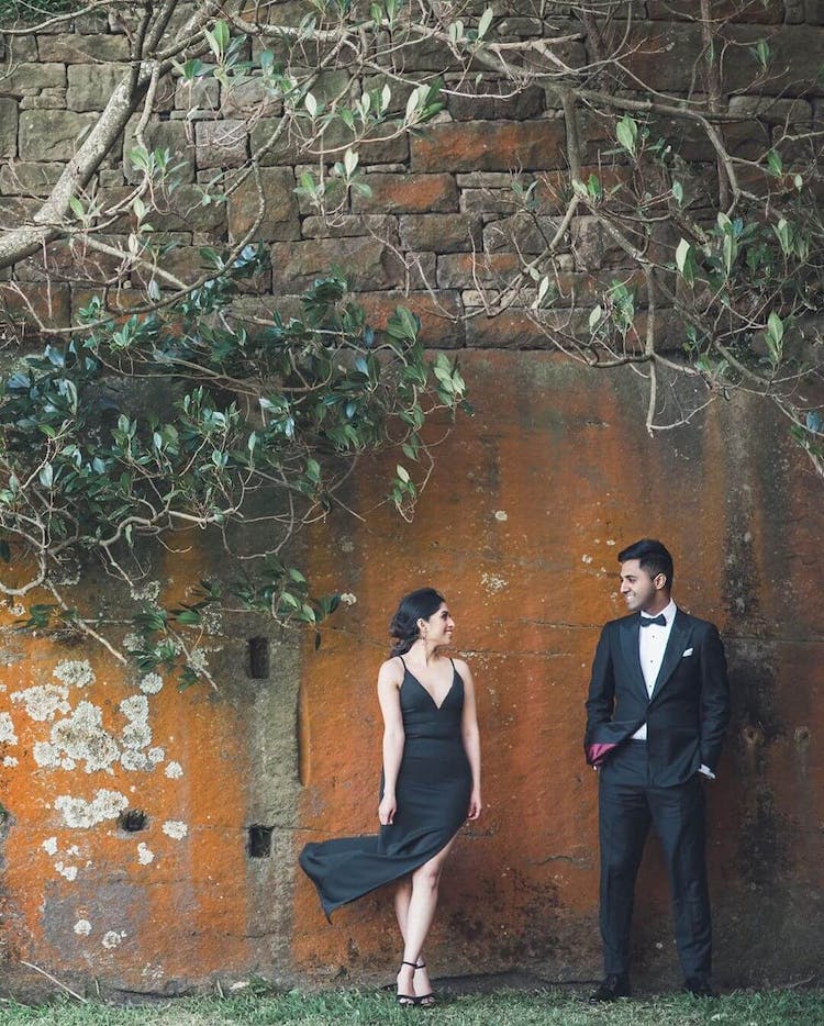 Pre wedding black dress best sale